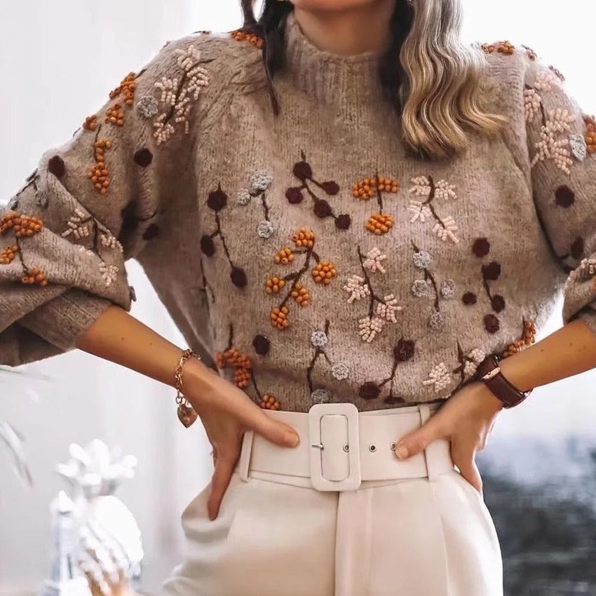 Eleganter Strickpullover für Frauen