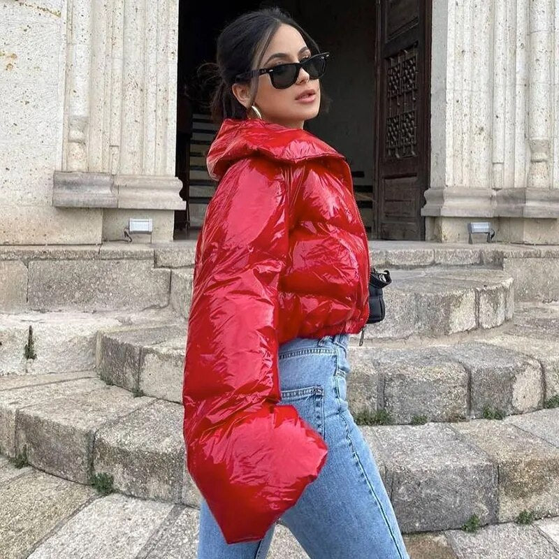 Lillymoda | Geneviève - Stilvolle gekröpfte Pufferjacke