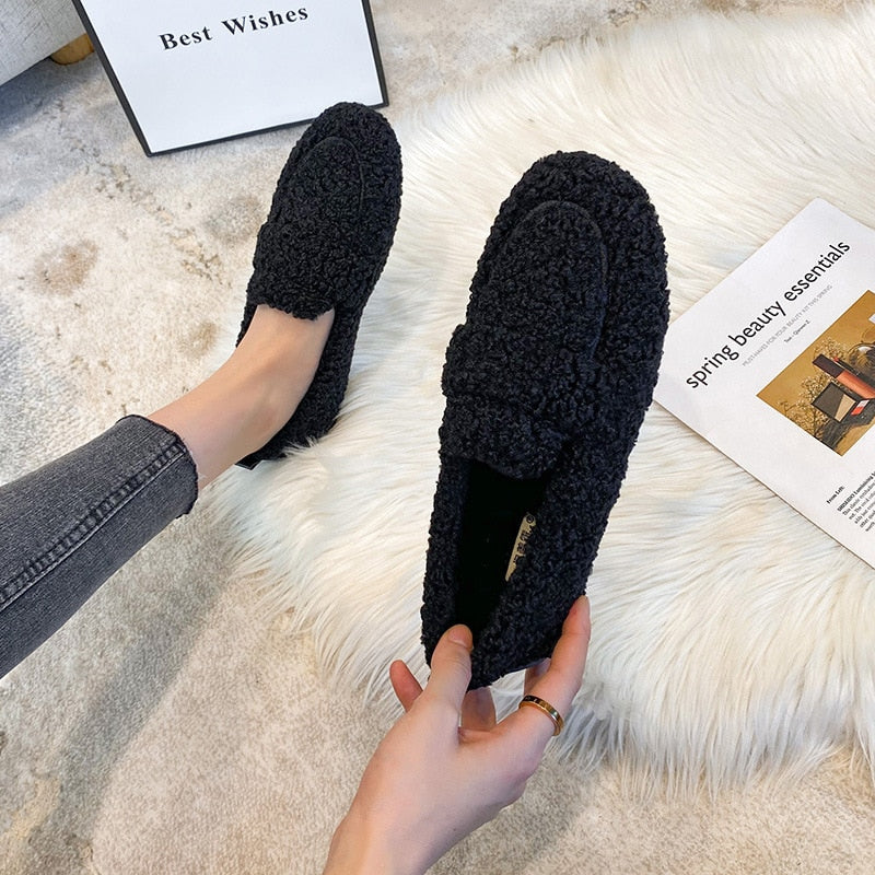 Anfisa - Plüsch-Pantoffel-Schuhe