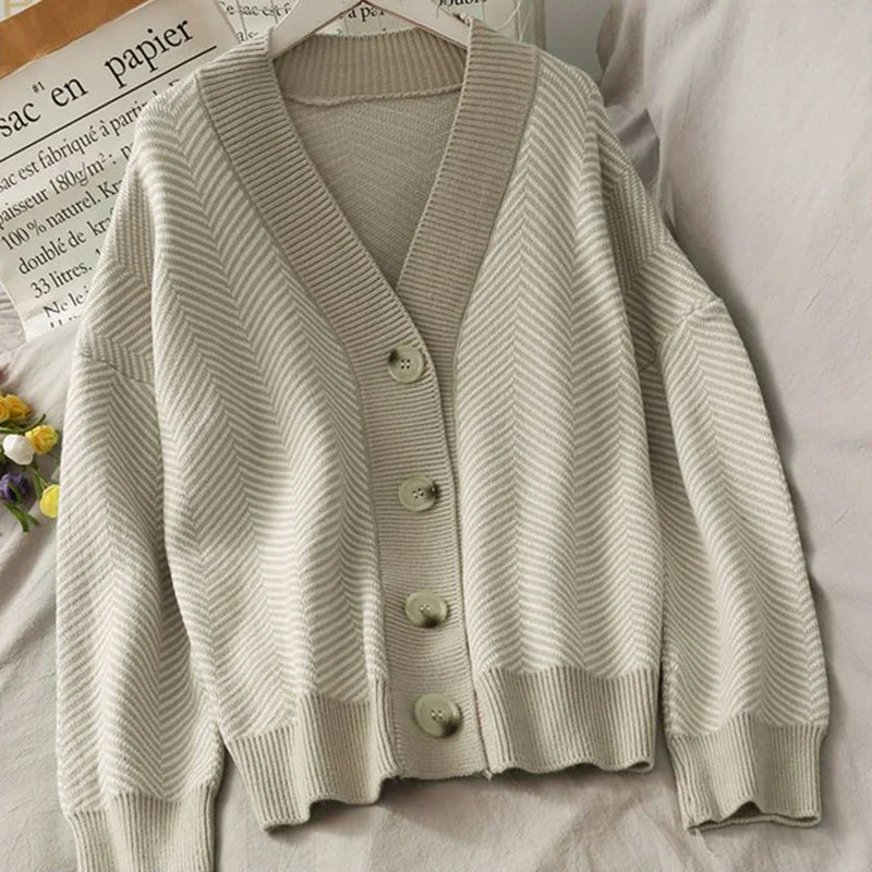 Lillymoda | Addilynn - Weicher Gestreifter Strickpullover