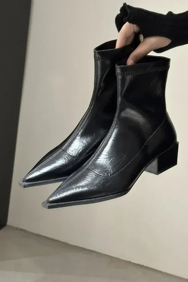 Zaire - Spitz zulaufende Stiefelette - Herbstschuhe