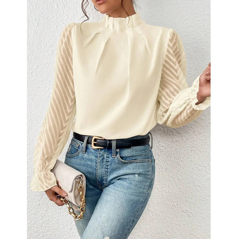 Lillymoda | Felicity - Elegantes Top mit Rüschenärmel für Frauen