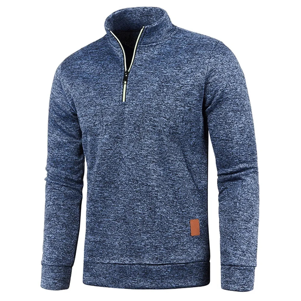 Lillymoda | Henry - Rollkragenpullover mit halbem Reißverschluss