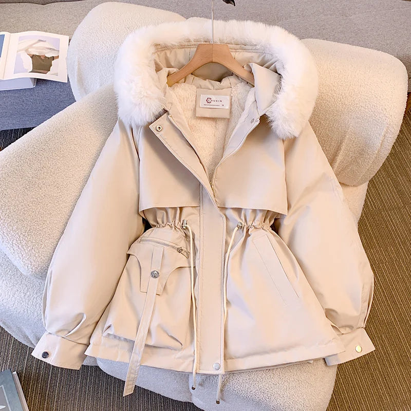 Lillymoda | Hazel - Stylische Winterjacke mit Fellfutter für Frauen