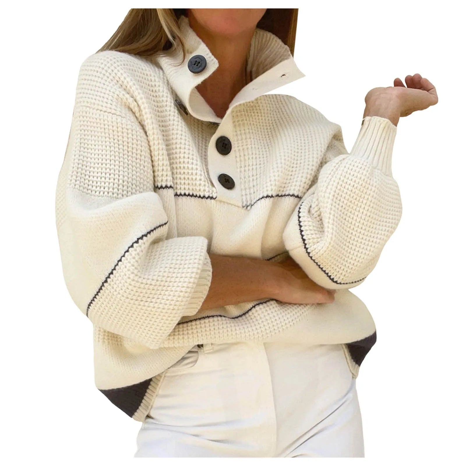 Lillymoda | Joyce - Rollkragenpullover warm gestrickt