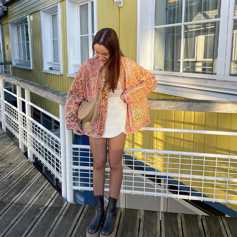 LuxePrint | Elegante Jacke mit Print