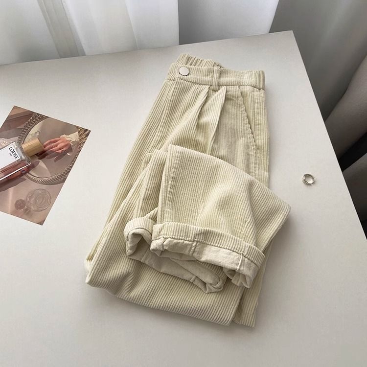 Rachele - Damen Retro Cordhose mit hoher Taille