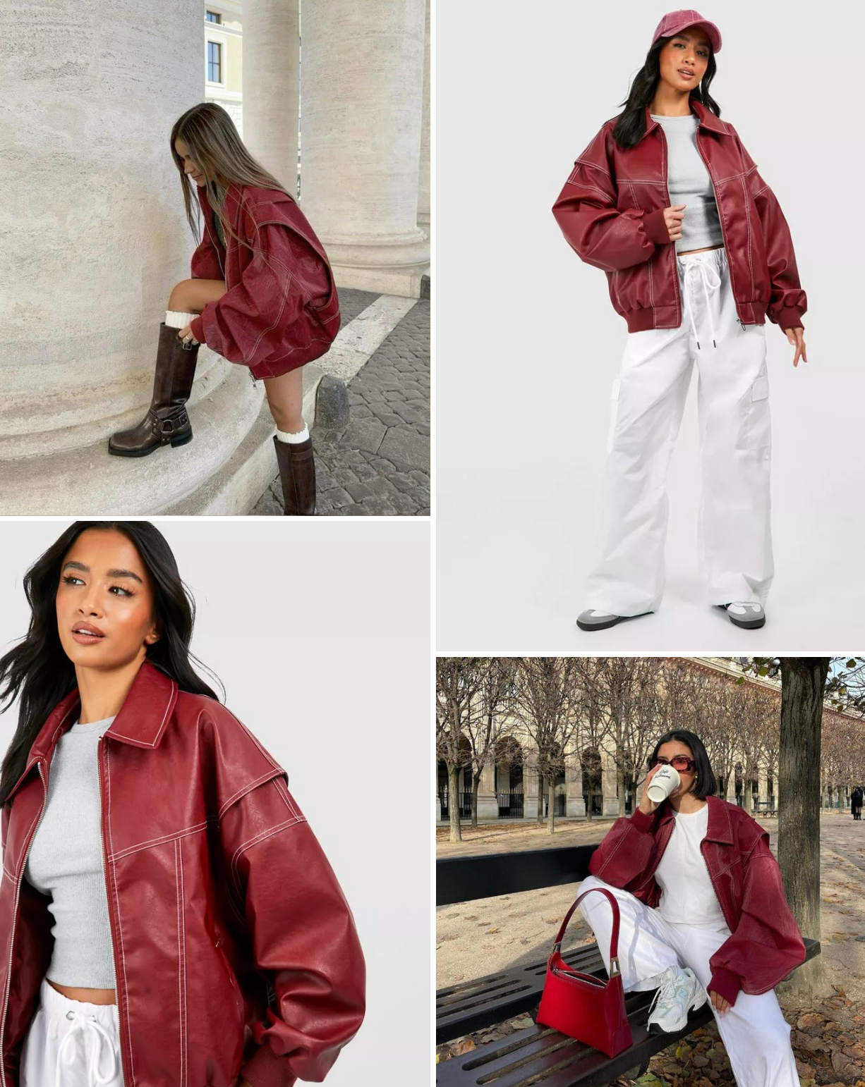 Zara Jacke | Stilvolle Lederjacke mit Umlegekragen und Reißverschluss-Design