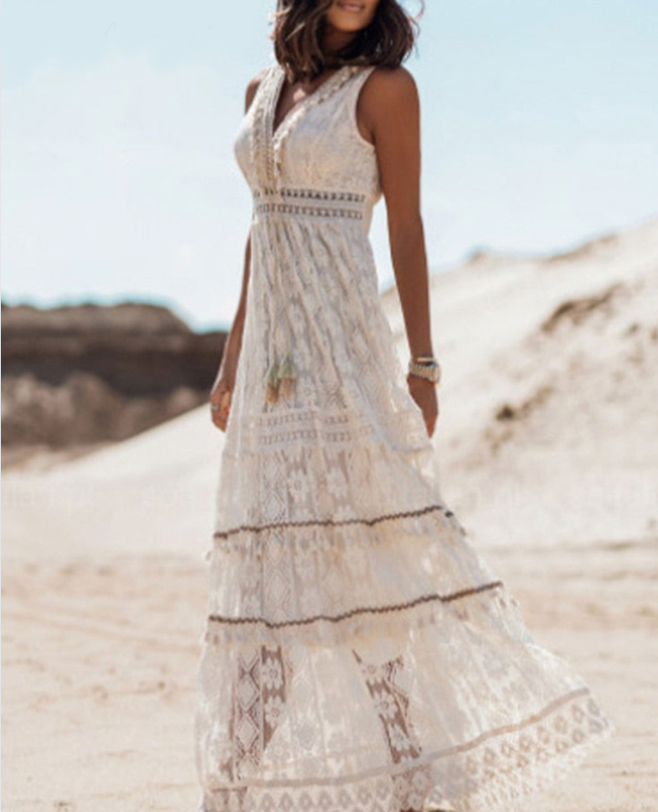 Lillymoda | Adaline - Elegantes Boho-Spitzenkleid