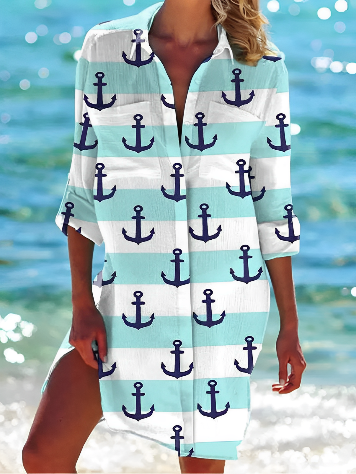 Bluse mit Knopfleiste | Festliche Bluse für Frauen