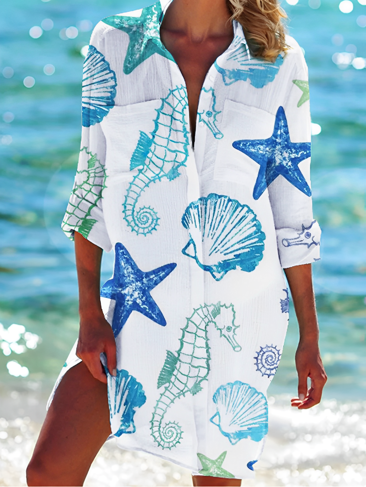 Bluse mit Knopfleiste | Festliche Bluse für Frauen