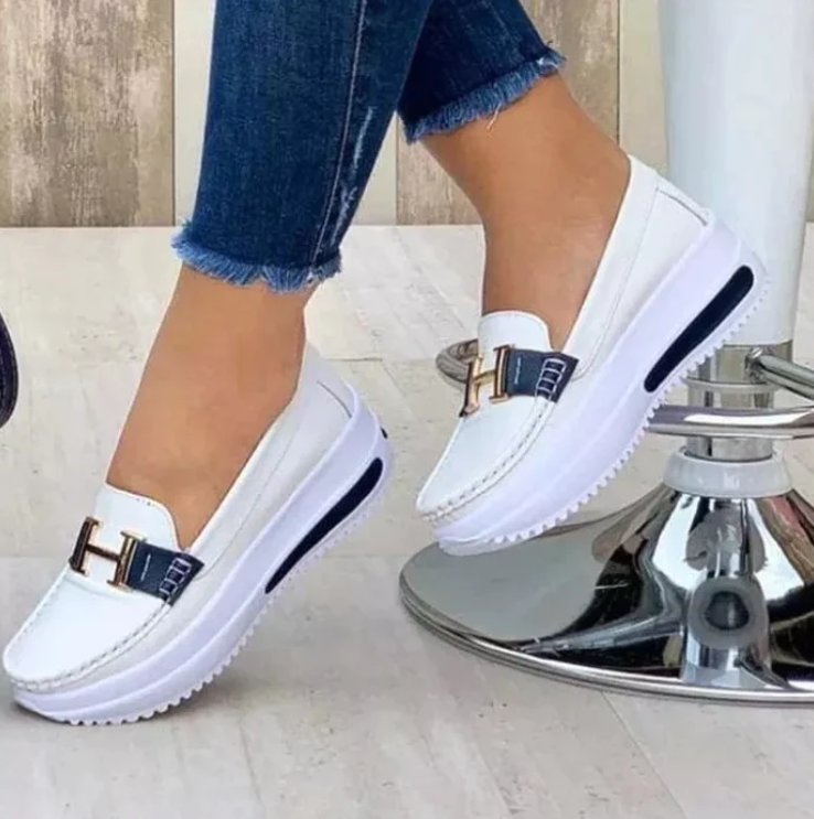Lillymoda | Blayke - bequeme Halbschuhe mit dickem Absatz