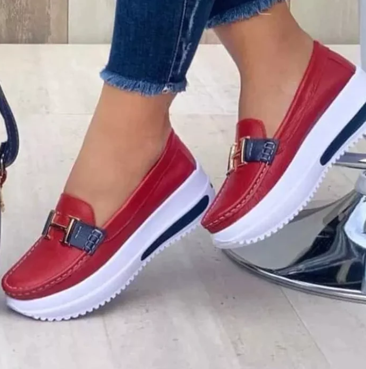 Lillymoda | Blayke - bequeme Halbschuhe mit dickem Absatz