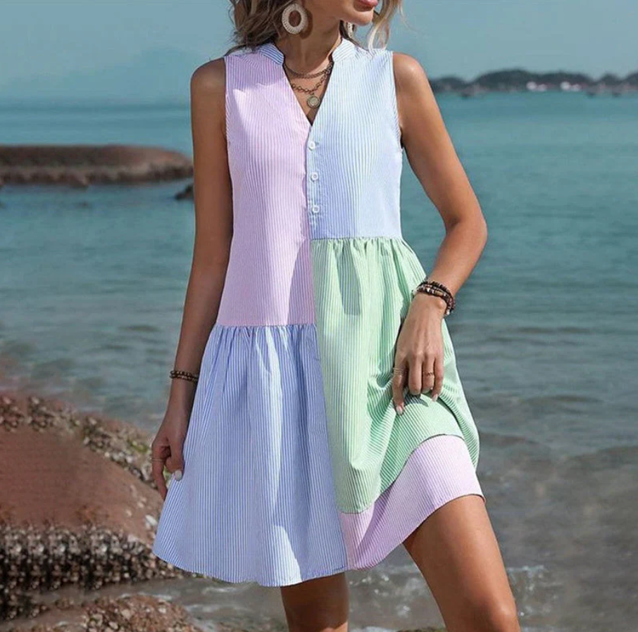 Lillymoda | Briana - lässiges Sommerkleid in Pastellfarben