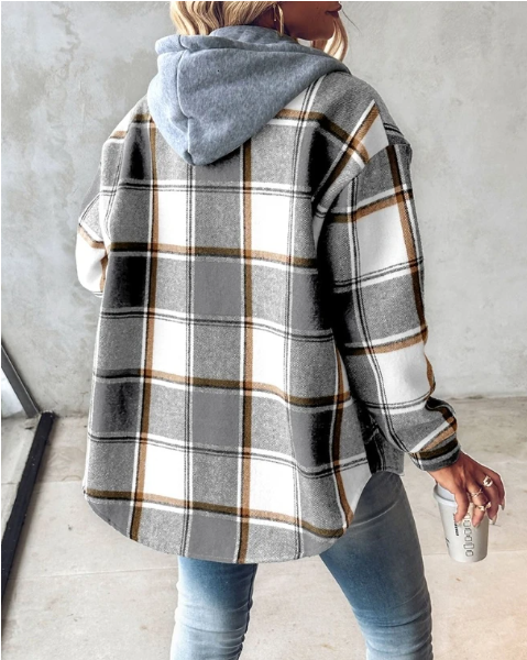 Lillymoda | Heaven - warmer karierter Kapuzenpulli