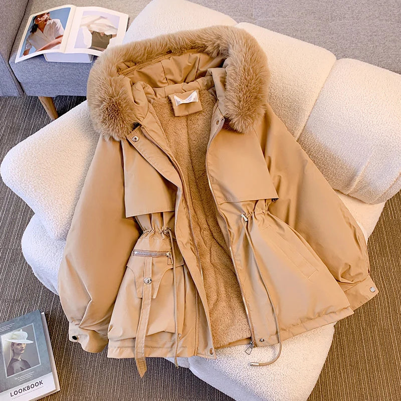 Lillymoda | Hazel - Stylische Winterjacke mit Fellfutter für Frauen