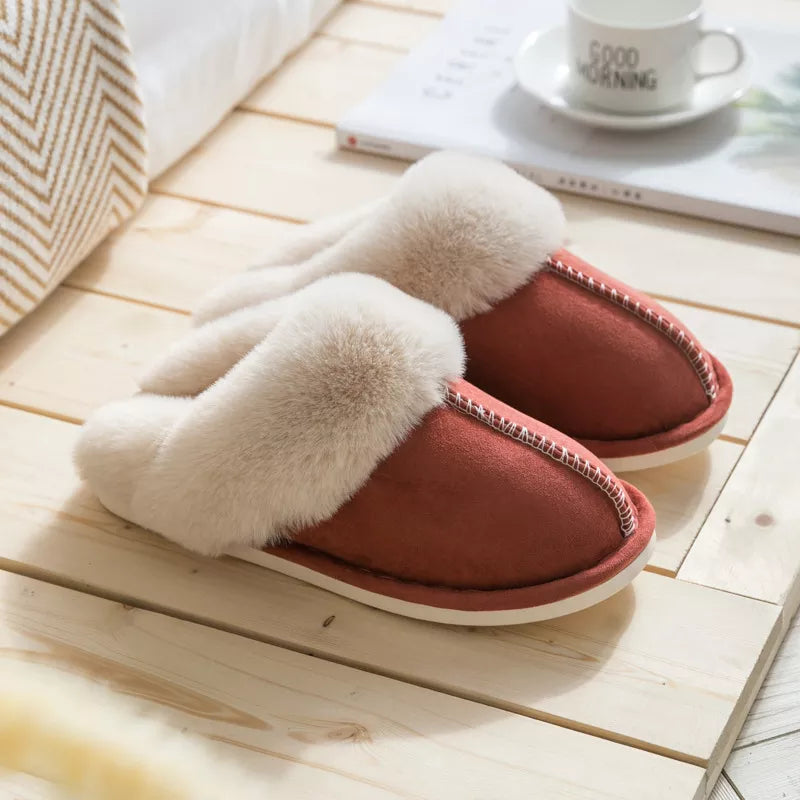 Lillymoda | Hailey - Plüsch Winter Hausschuhe