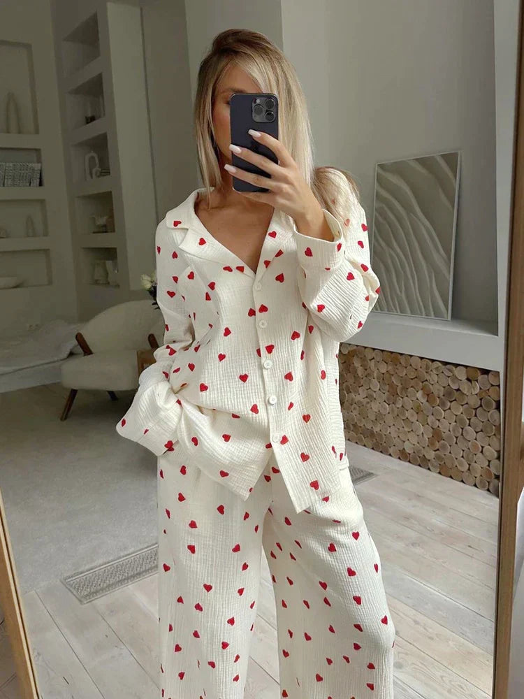 Lillymoda | Daisy - Herz-Pyjama