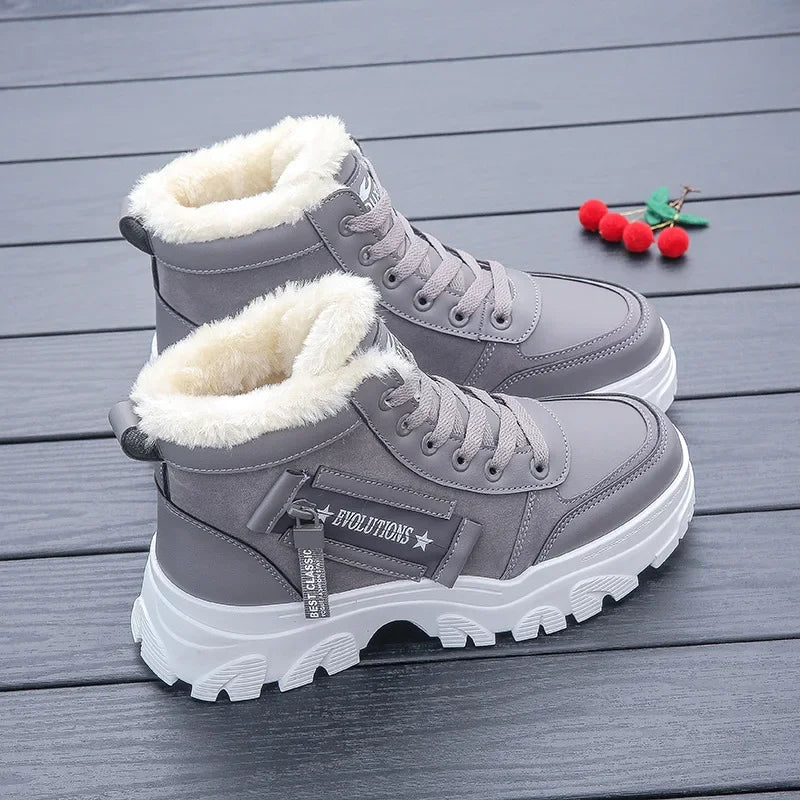 Lillymoda | Isabella - Plüsch-Winterstiefel für Damen