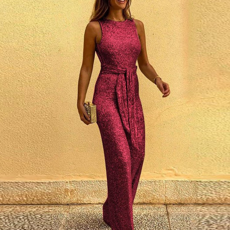Xylah - Eleganter Glitzer-Jumpsuit