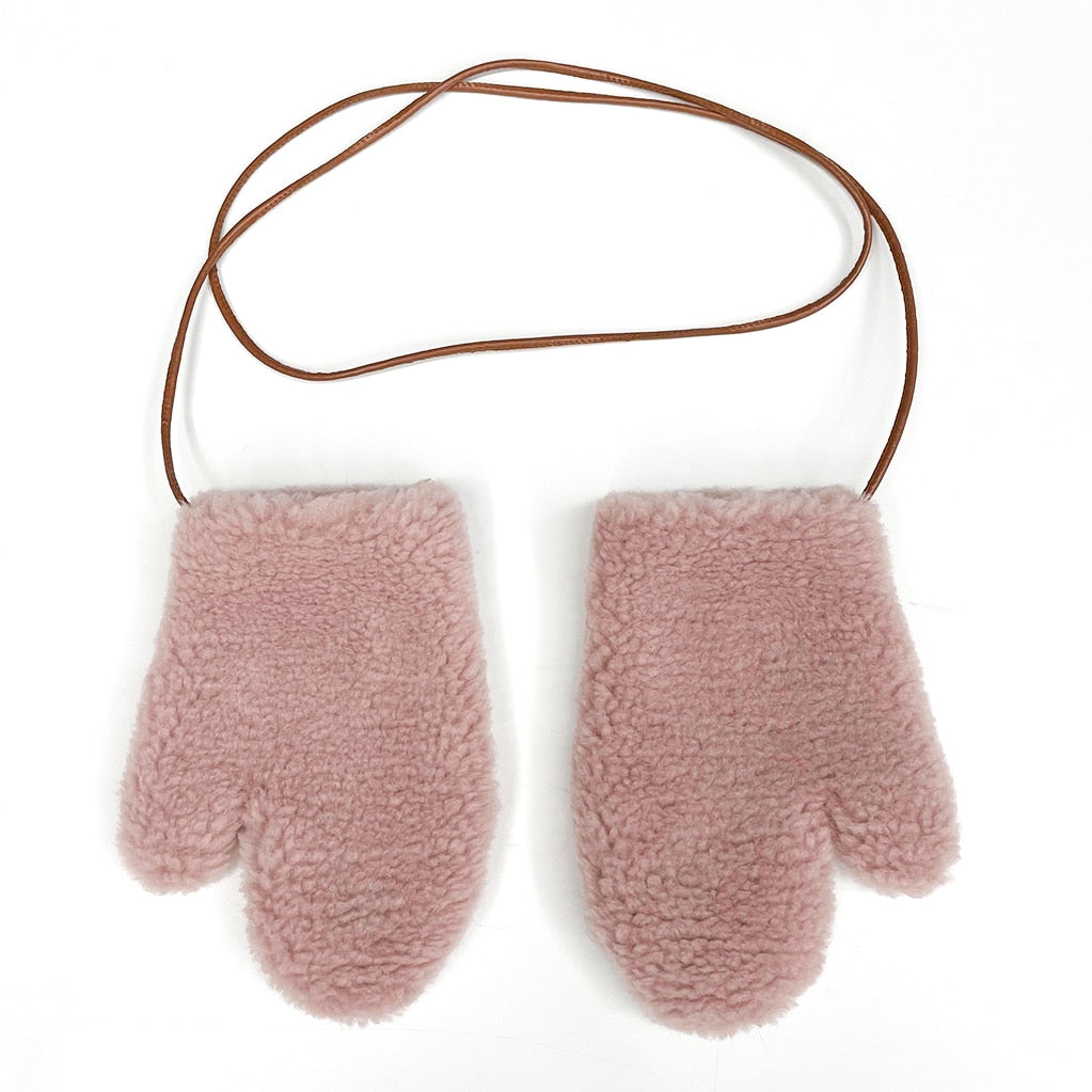 Handschuhe | Warme Teddybär-Handschuhe aus Schafwolle für Frauen, modisch und bequem