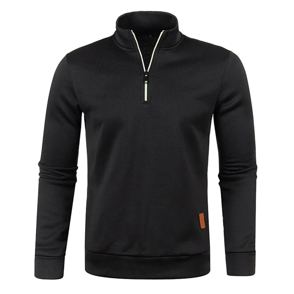 Lillymoda | Henry - Rollkragenpullover mit halbem Reißverschluss