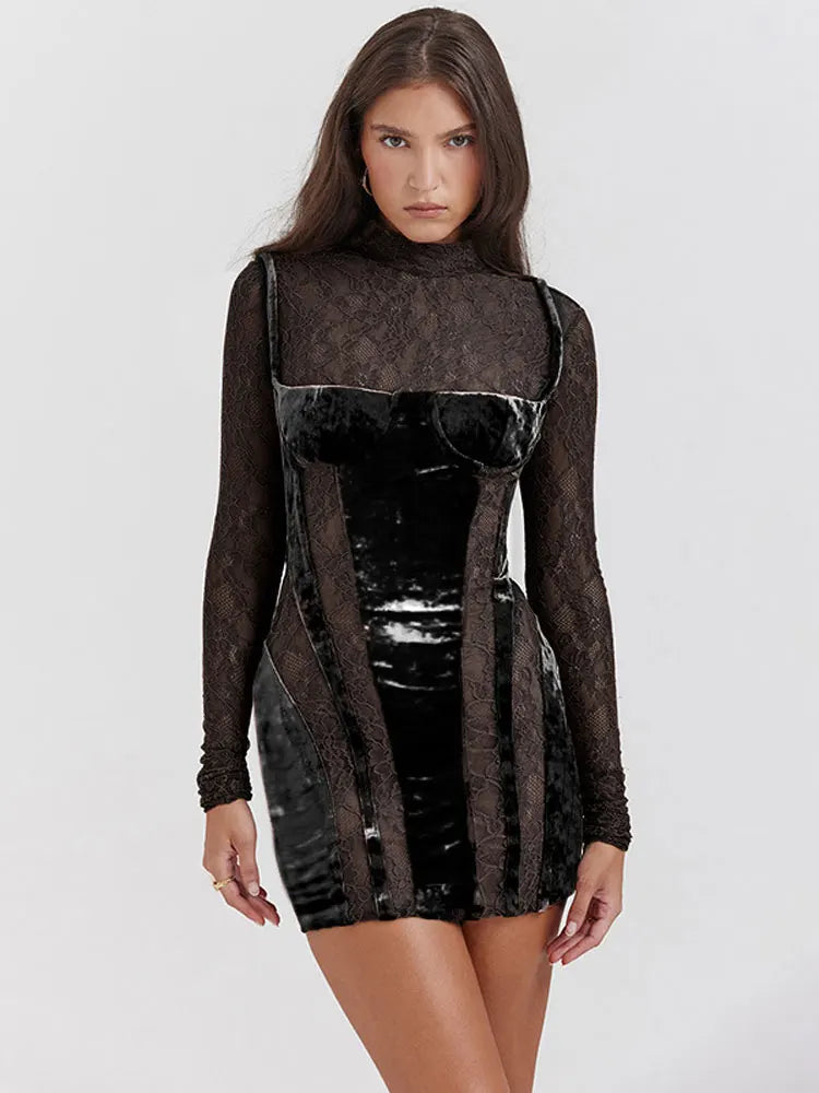 Lillymoda | Aurora - Durchsichtiges Bodycon-Kleid