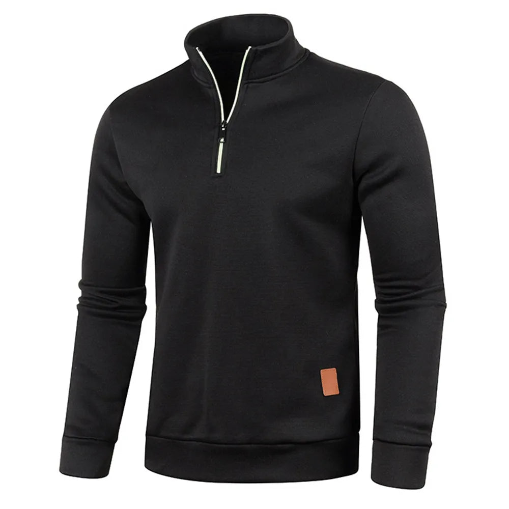 Lillymoda | Henry - Rollkragenpullover mit halbem Reißverschluss