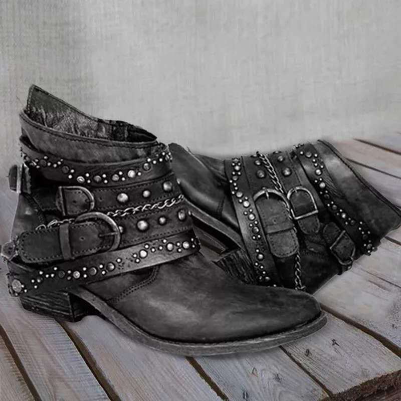 Nerri - Vintage Slip-On Damenstiefel