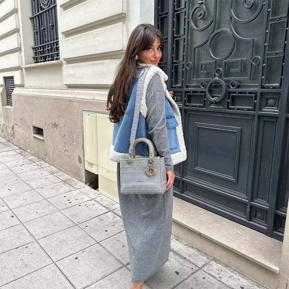 Lillymoda | Jamie - Ärmellose Denim Jacke