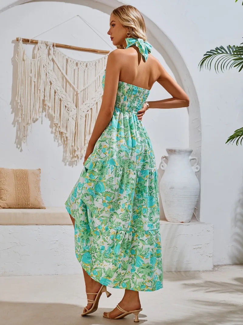 Lillymoda | Jocelyn - Elegantes bedrucktes Maxikleid