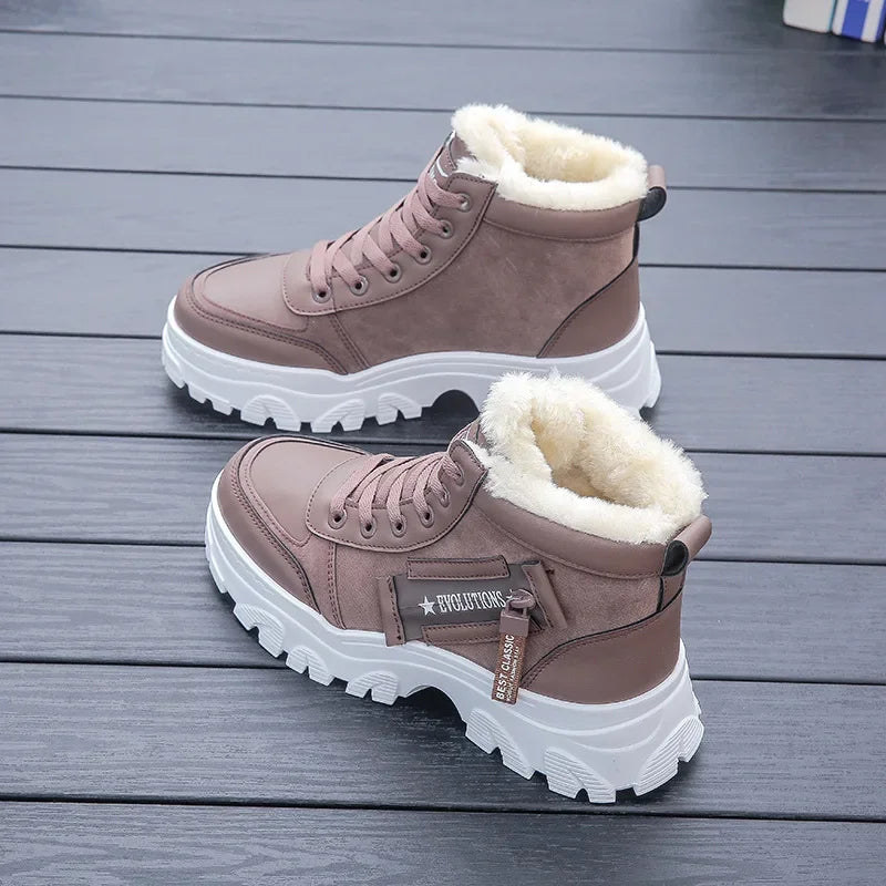 Lillymoda | Isabella - Plüsch-Winterstiefel für Damen