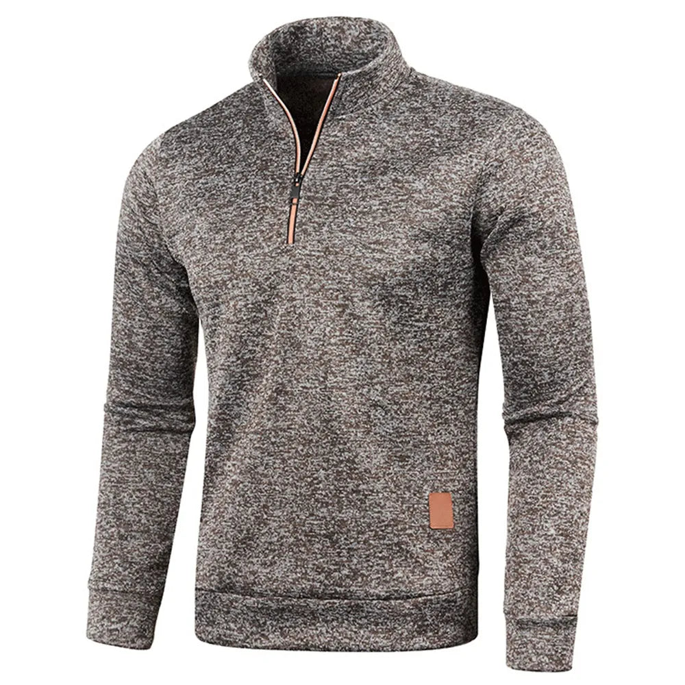 Lillymoda | Henry - Rollkragenpullover mit halbem Reißverschluss