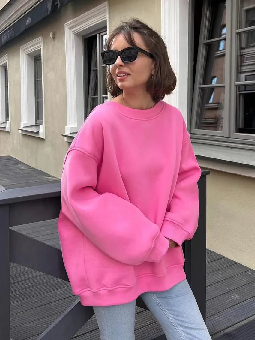 Schlichter Oversize Pullover – Komfort und Stil für jeden Tag - Carla