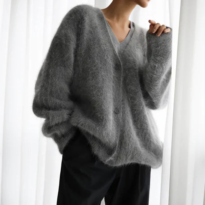 Lillymoda | Brynnlee - modischer Strickpullover mit V-Ausschnitt