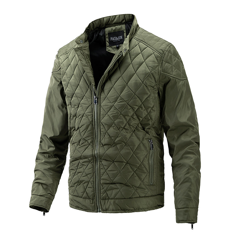 Steppjacke | Mit Reißverschluss | Kariert | Herbstjacke | Herrenjacke