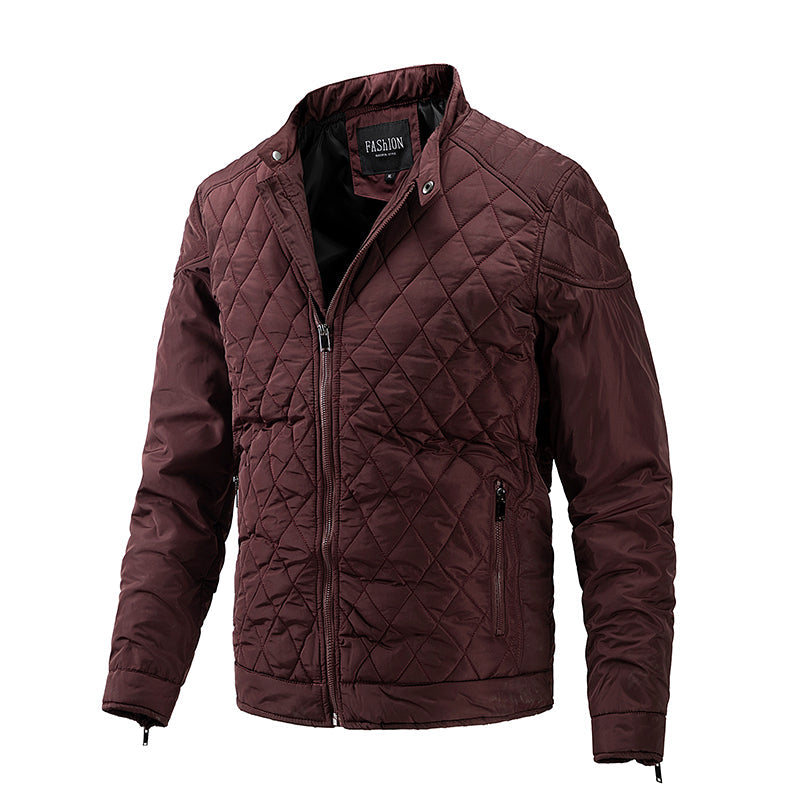 Steppjacke | Mit Reißverschluss | Kariert | Herbstjacke | Herrenjacke