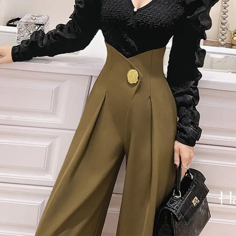 Emery - Stilvolle Hose mit hoher Taille und Falten
