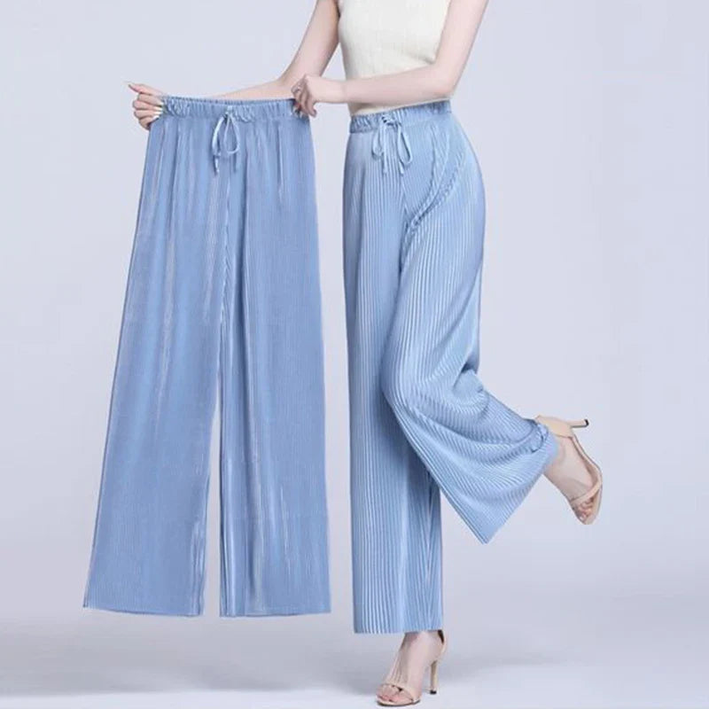 Farrah - Knöchellange, gerade Hose mit hoher Taille