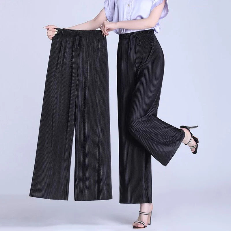 Farrah - Knöchellange, gerade Hose mit hoher Taille