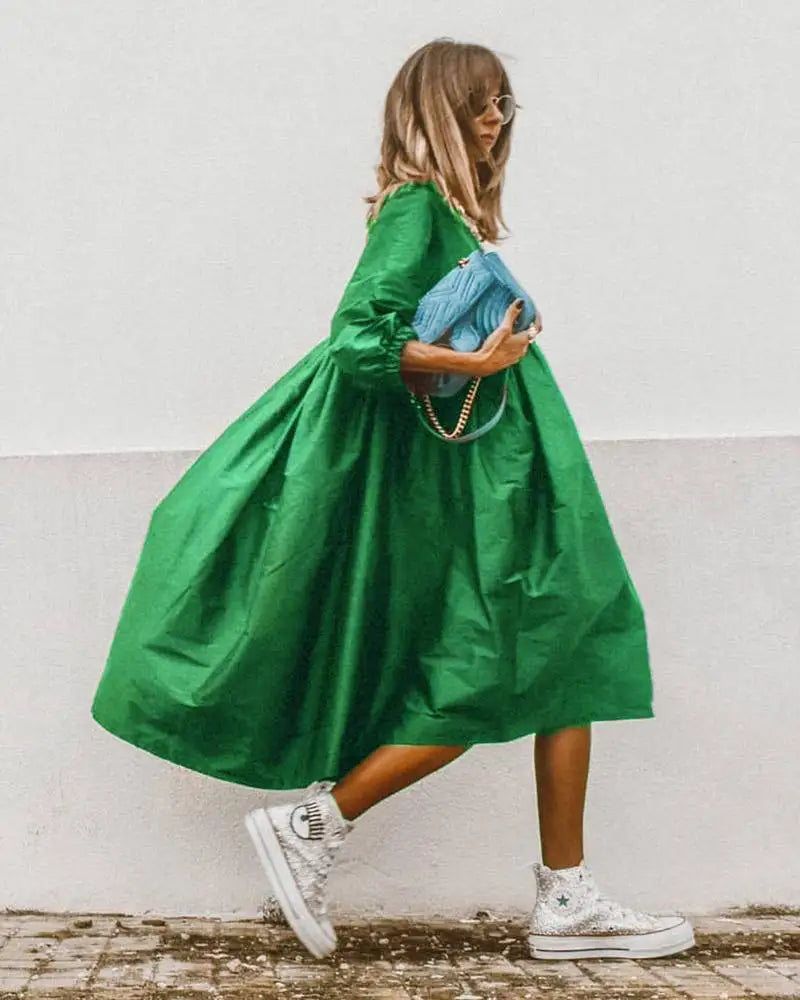 Lillymoda | Jordyn - Bedrucktes lockeres Sommerkleid
