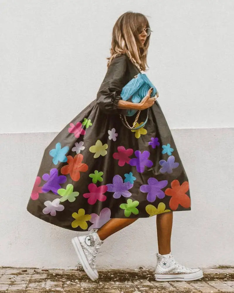 Lillymoda | Jordyn - Bedrucktes lockeres Sommerkleid
