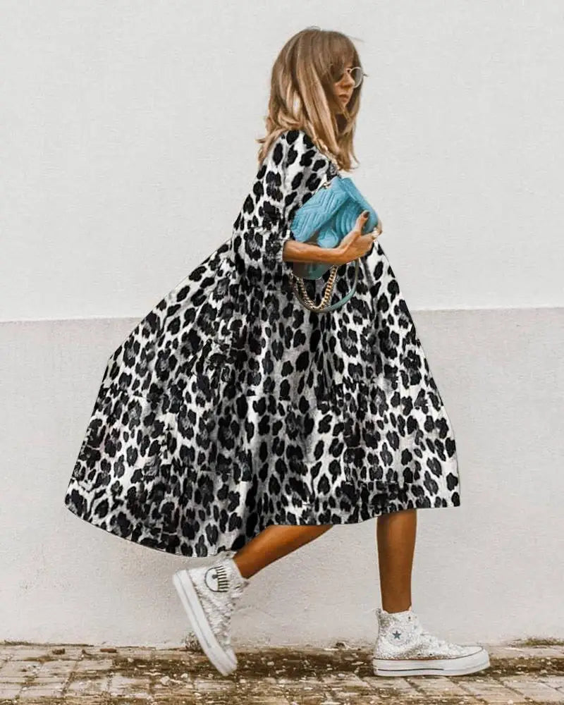 Lillymoda | Jordyn - Bedrucktes lockeres Sommerkleid