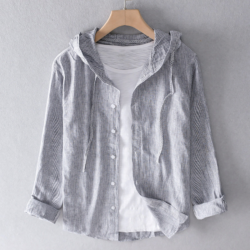 Lillymoda | Polly - atmungsaktive gestreifte Kapuzenbluse