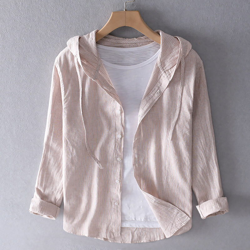 Lillymoda | Polly - atmungsaktive gestreifte Kapuzenbluse