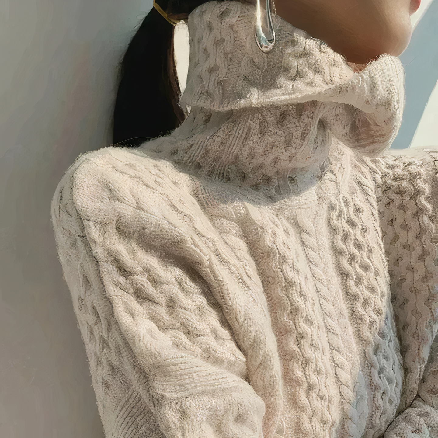 Lillymoda | Betty - gestrickter Rollkragenpullover, weich