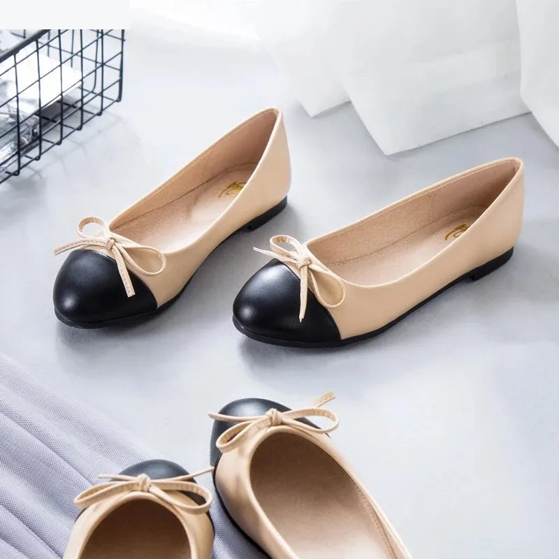 Lillymoda | Imelda - Stilvolle zweifarbige flache Schuhe