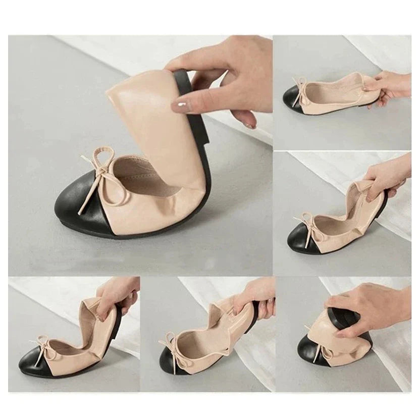 Lillymoda | Imelda - Stilvolle zweifarbige flache Schuhe