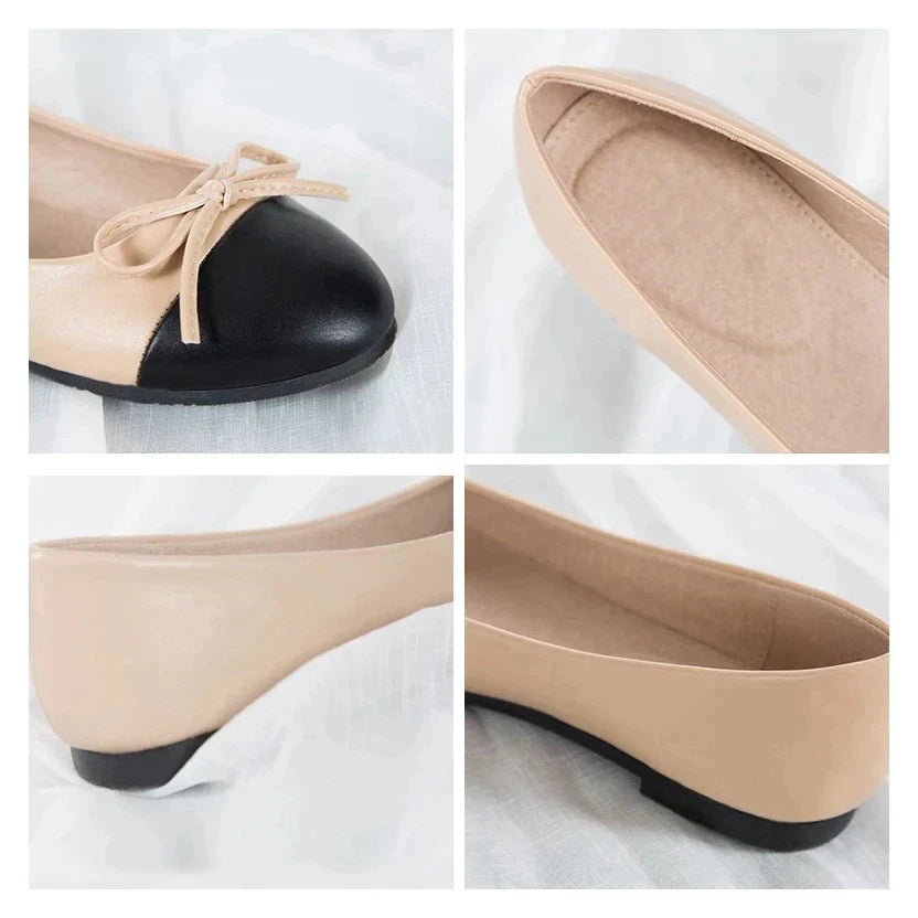 Lillymoda | Imelda - Stilvolle zweifarbige flache Schuhe