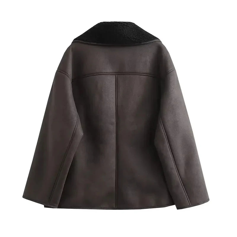 Lillymoda | Emma - Plüschiger Warmer Wintermantel